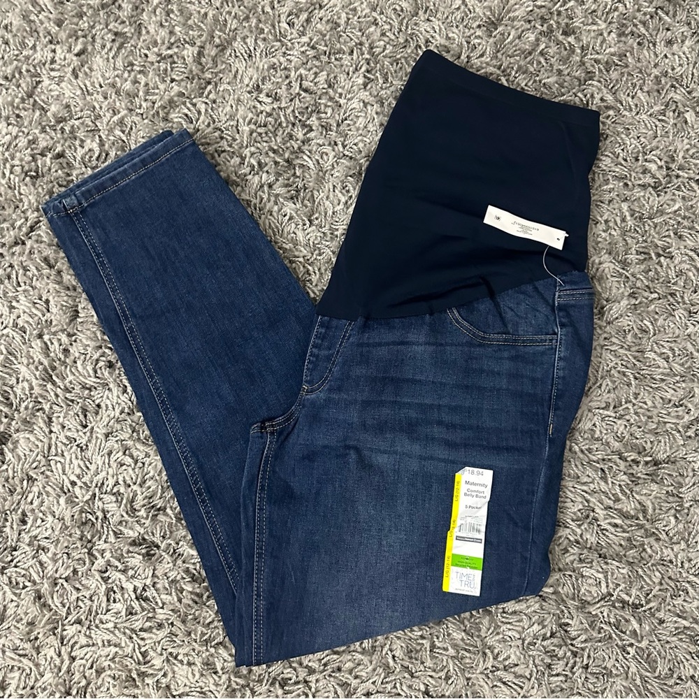 NWT Time & Tru Maternity Jeans Size Large